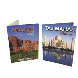 AGRA FOREST & TAJ MAHAL POSTCARDS STUNNING  COLLECTIBLE TRAVEL SOUVENIRS